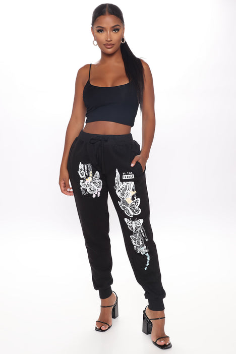 Fly Free Jogger Sweatpants Black Fashion Nova Pants Fashion