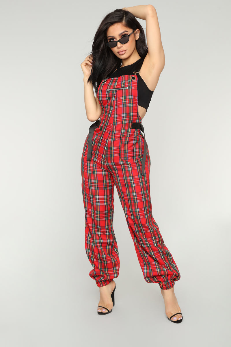 Billie Plaid Jumpsuit - Red | Fashion Nova, Jumpsuits | Fashion Nova