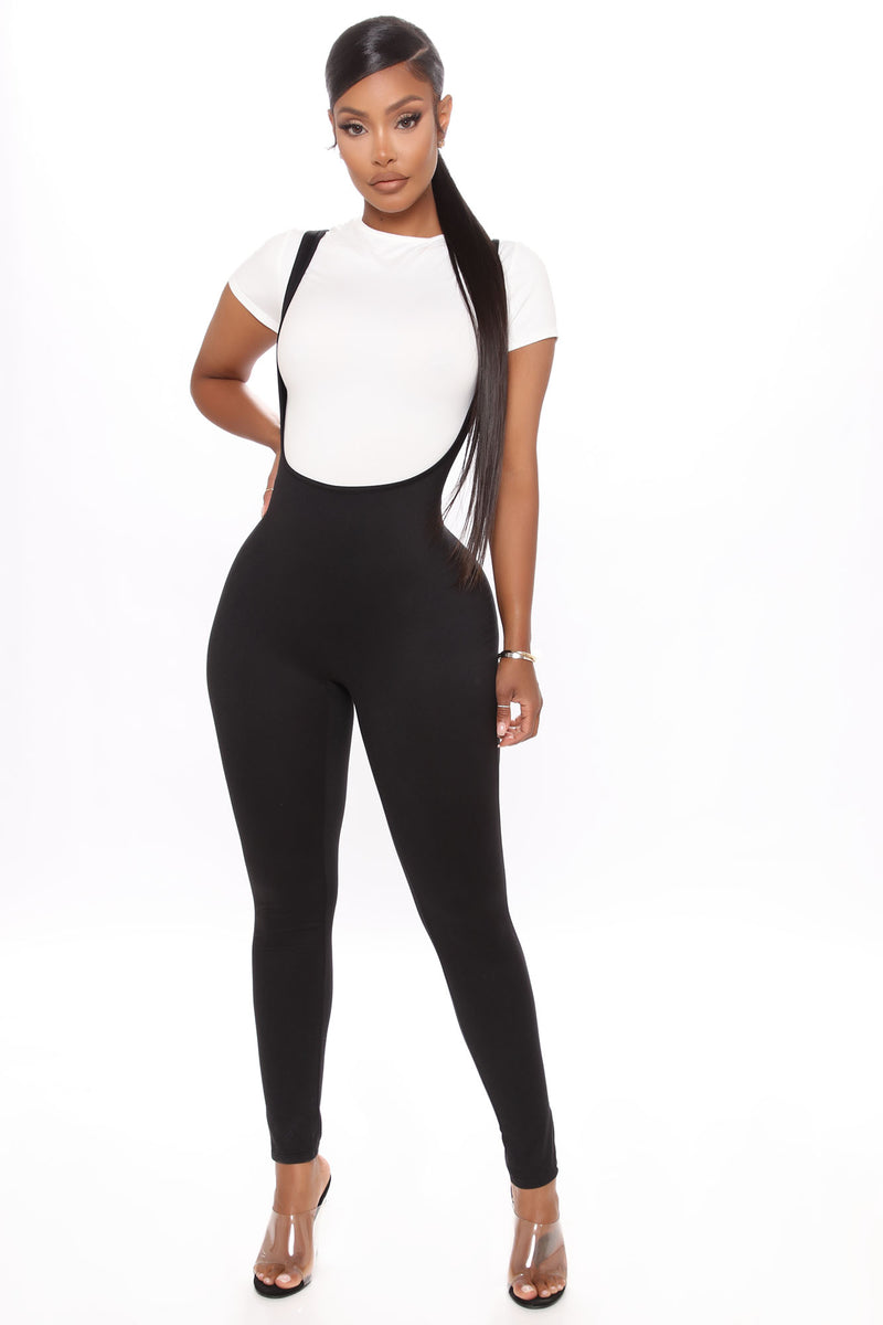 Stacey Overall Jumpsuit - Black/White | Fashion Nova, Jumpsuits ...