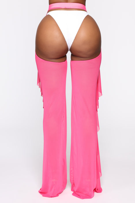 pink chaps pants