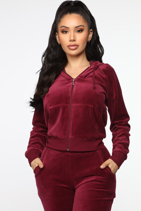 Fashion nova clearance velvet tracksuit