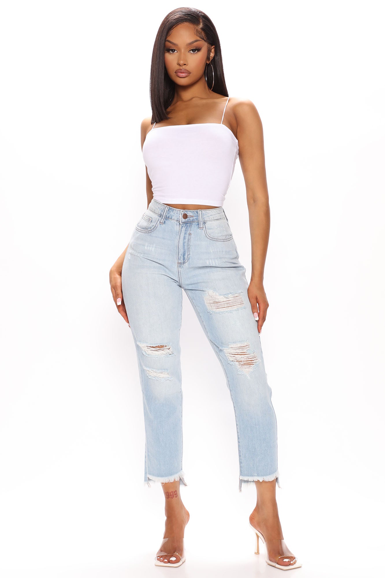 Toni Boyfriend Jeans Light Blue Wash Fashion Nova Jeans