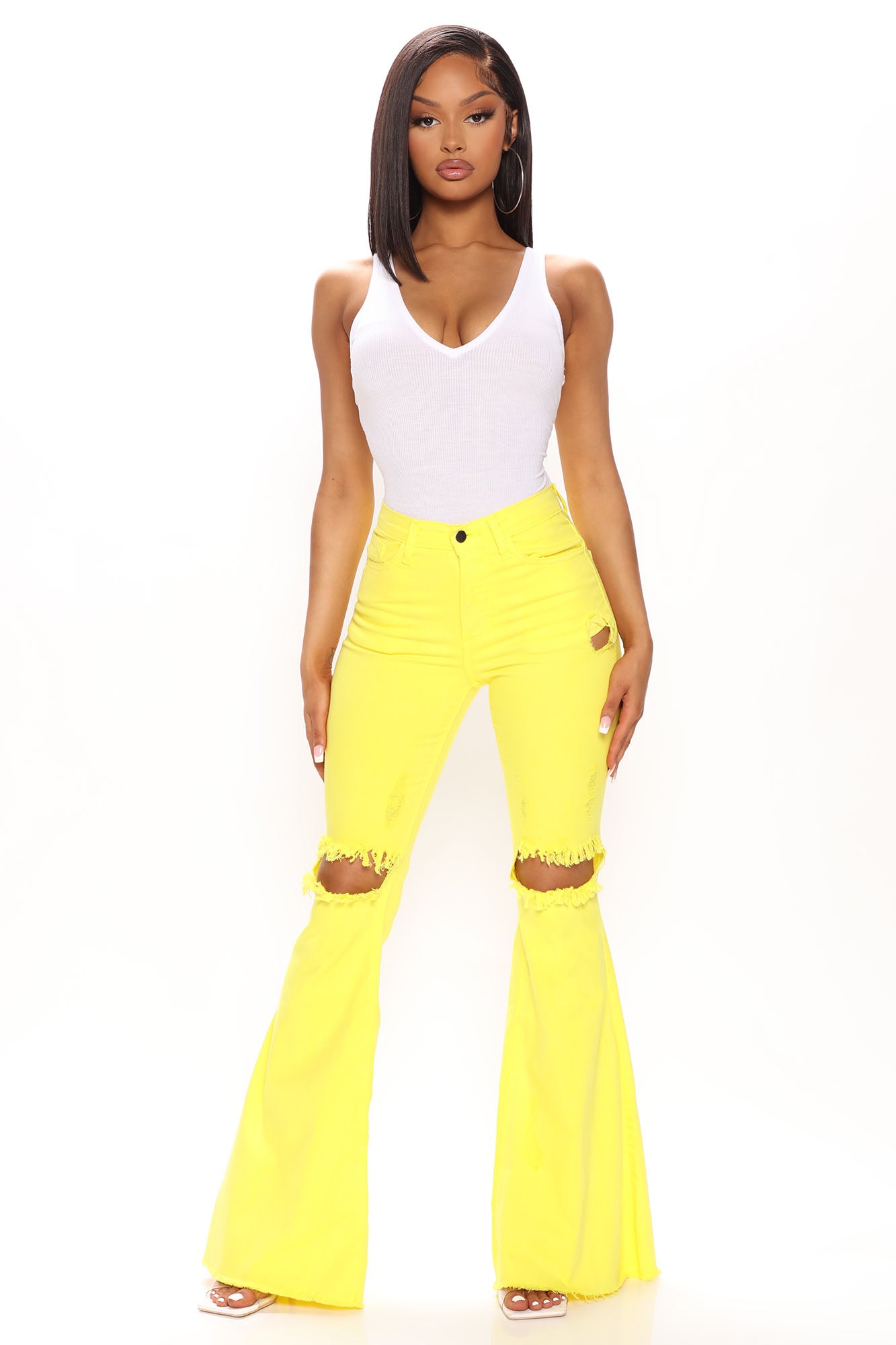 Flare pants outlet yellow