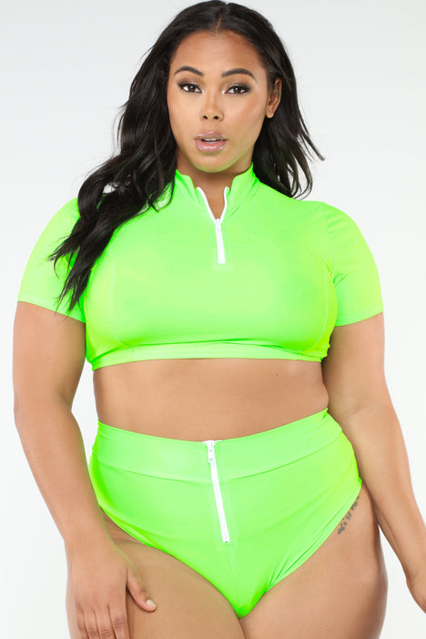 Water Sports Bikini Neon Green