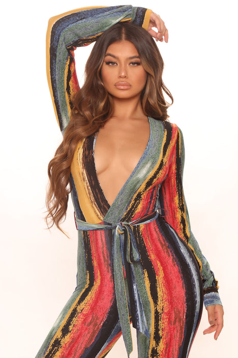 Fashion nova rainbow shop jumpsuit