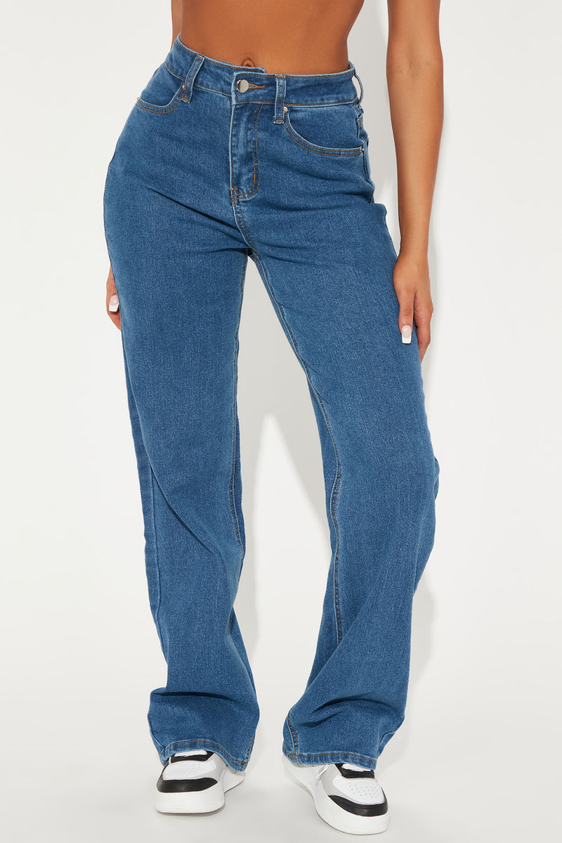 Sweet Love Straight Leg Jeans - Medium Blue Wash | Fashion Nova, Jeans ...