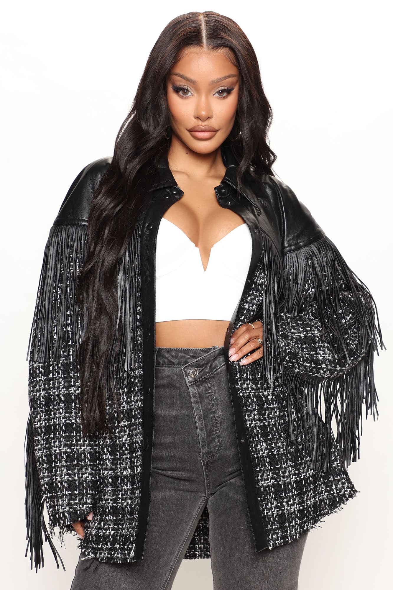 Alacran Black Fringe Shirt main image 1