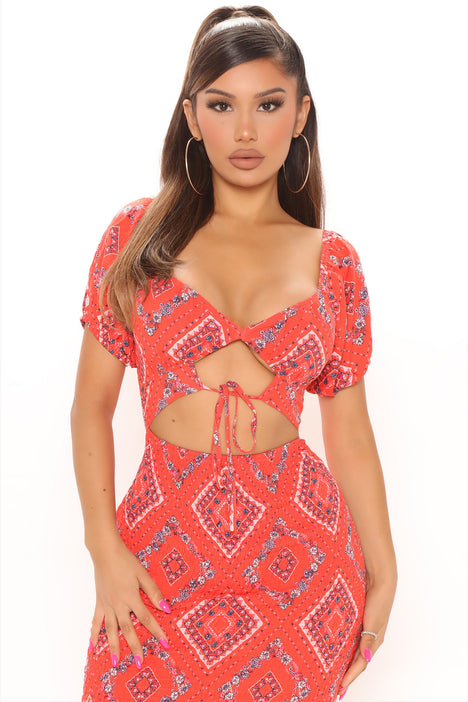Red mini on sale dress fashion nova