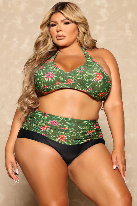 Summers On The Coast 2 Piece Bikini Green combo Fashion Nova