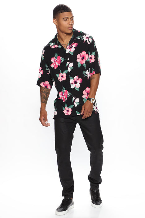 Hawaiian short sales sleeve button up