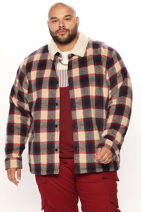 Sherpa deals collar flannel
