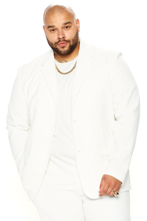 The Modern Stretch Suit Jacket Off White