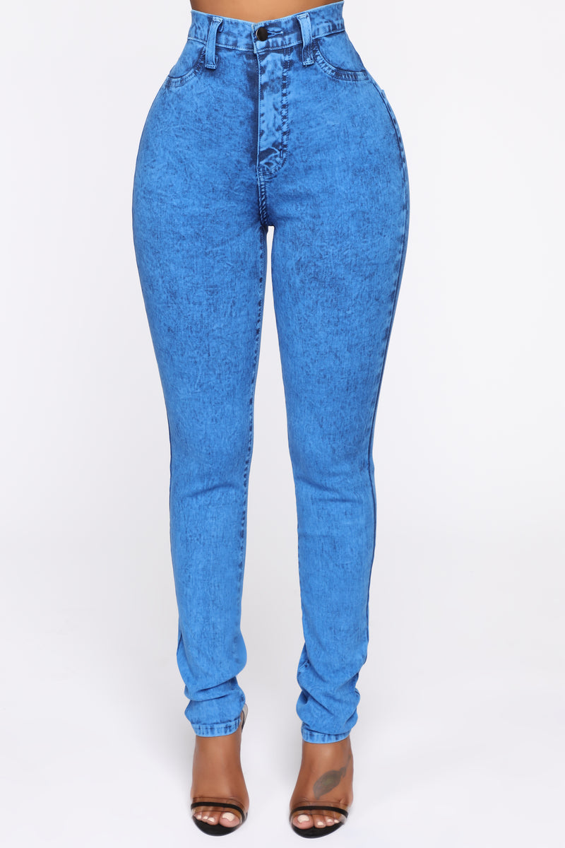 Time For Madness High Rise Skinny Jeans - Blue | Fashion Nova, Jeans ...