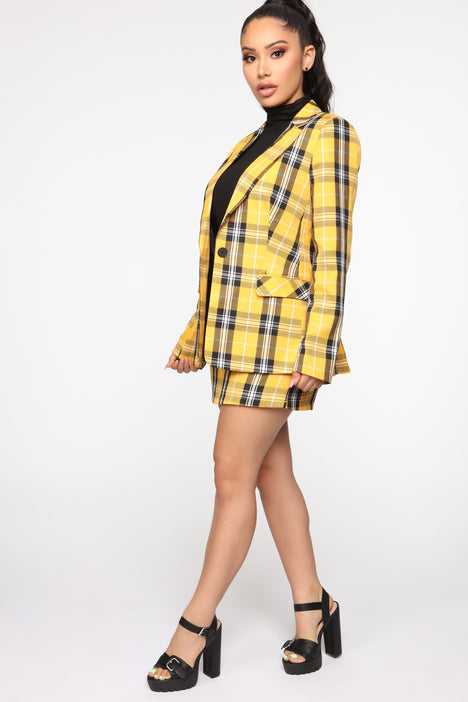 Total Betty Blazer Set Yellow combo