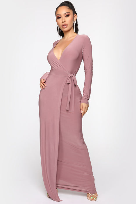 Fashion nova mauve dress outlet