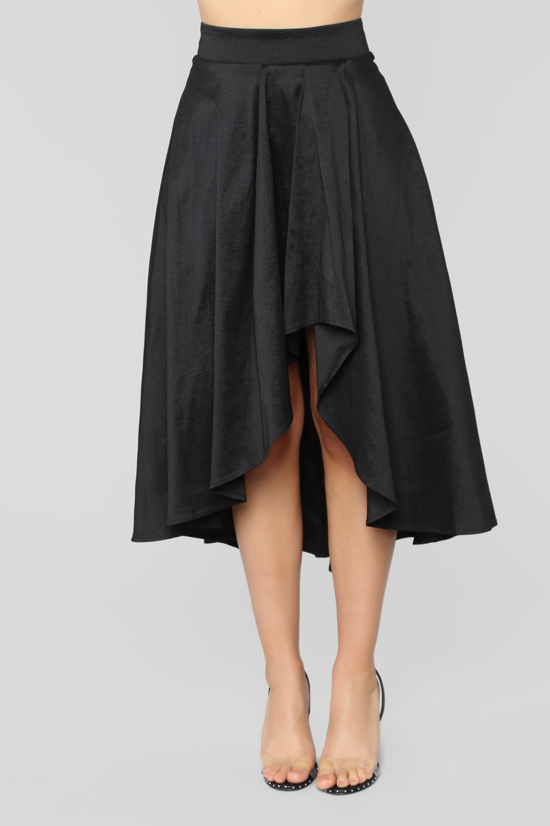 Adriana Hi Low Skirt - Black | Fashion Nova, Skirts | Fashion Nova