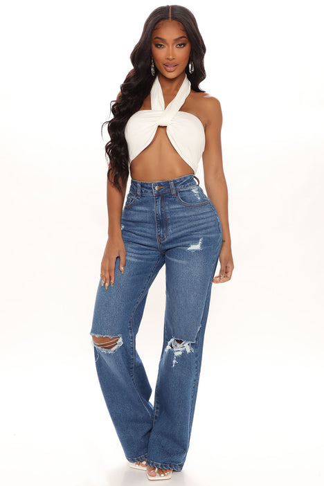 Fashion nova wide leg jeans 2025