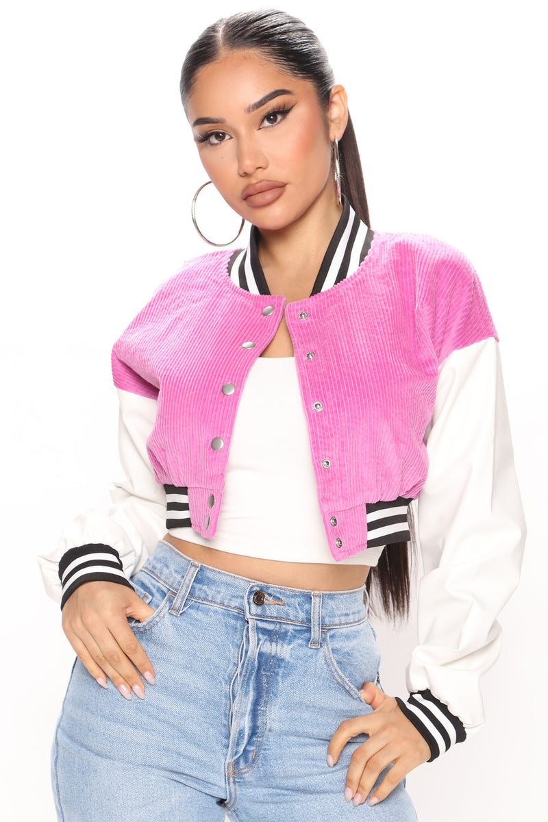 Workin' It Varsity Jacket - Pink | Fashion Nova, Jackets & Coats ...