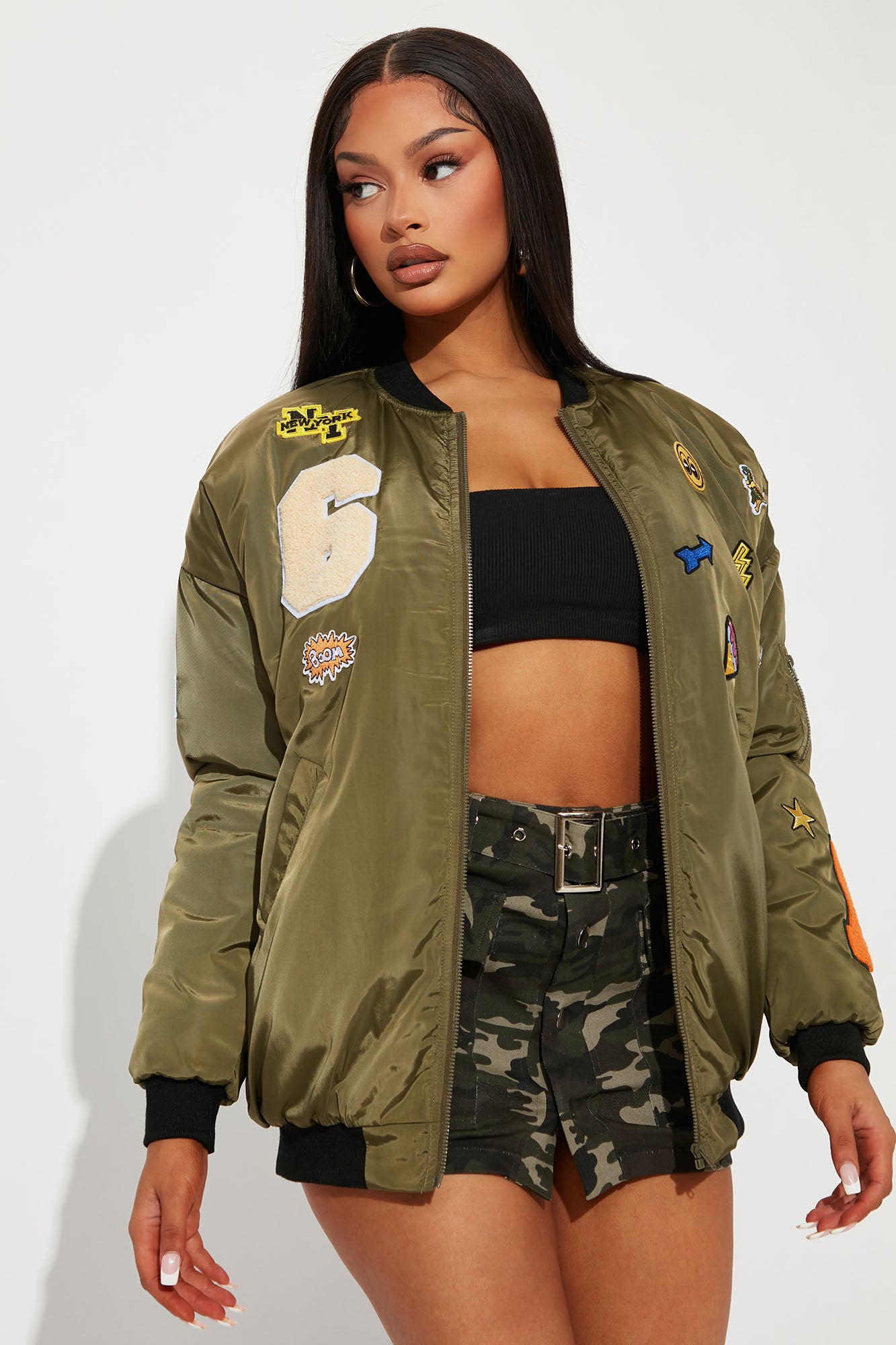 Start Your Engines Bomber Jacket - Green/combo, Fashion Nova, Jackets &  Coats