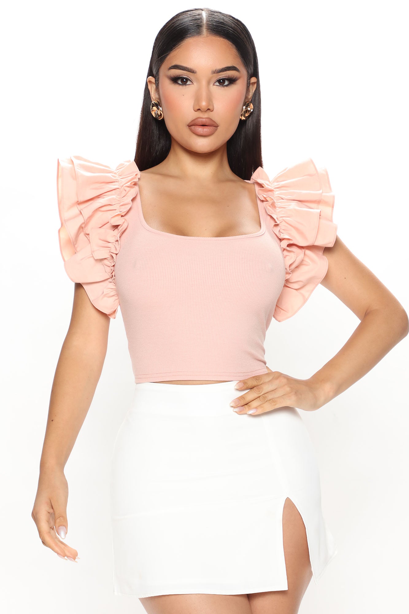 Fashion nova discount ruffle top