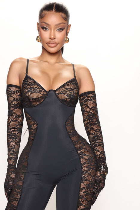 Always On Your Side Jumpsuit Set Black