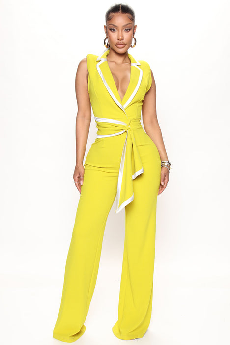 Cue yellow jumpsuit shop