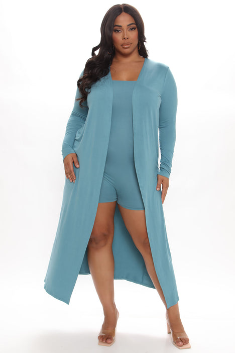 Teal on sale duster cardigan