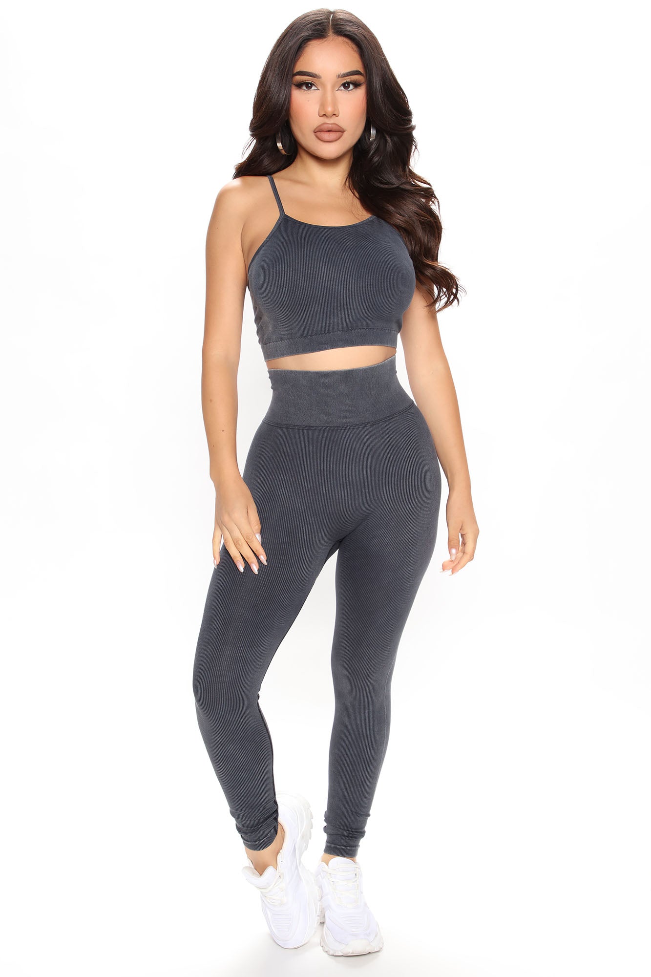 Going Out All Night Legging Set - Black