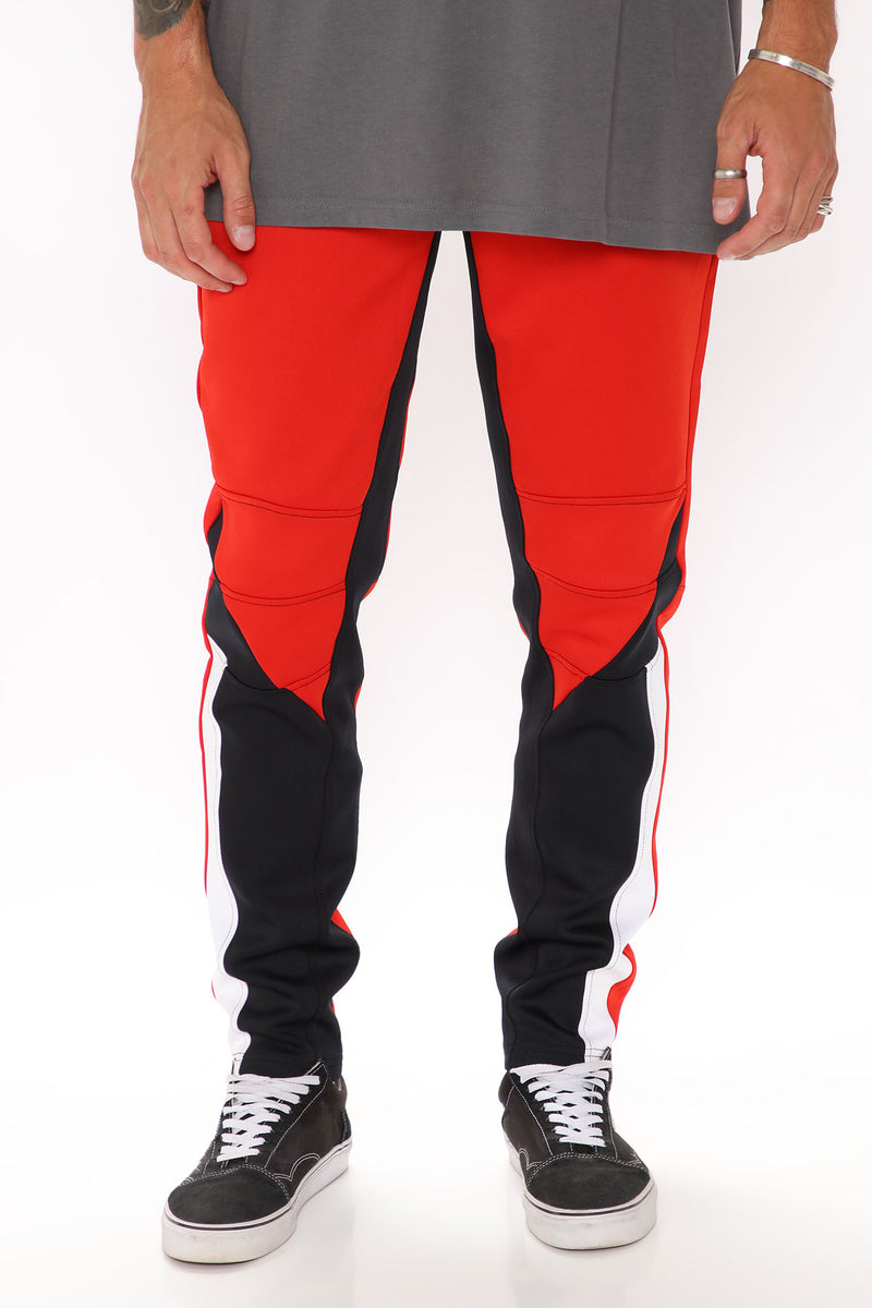 Vertigo Jogger - Red/combo | Fashion Nova, Mens Pants | Fashion Nova