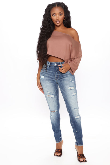Fashion nova sale ankle jeans