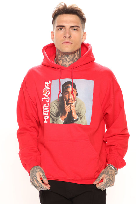 Poetic Justice Tupac Hoodie Red