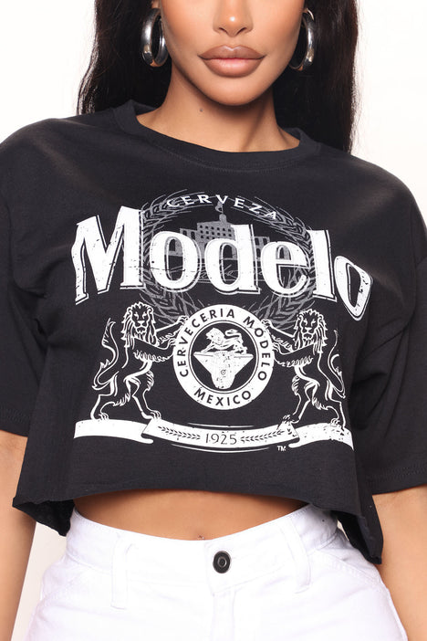 Get The Party Started Graphic Crop Top