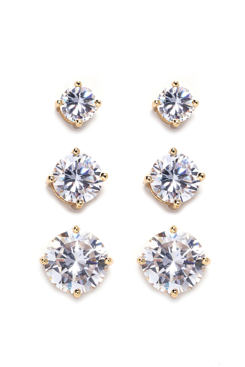 Stud Berry Earring Set Gold Fashion Nova, Jewelry Fashion Nova