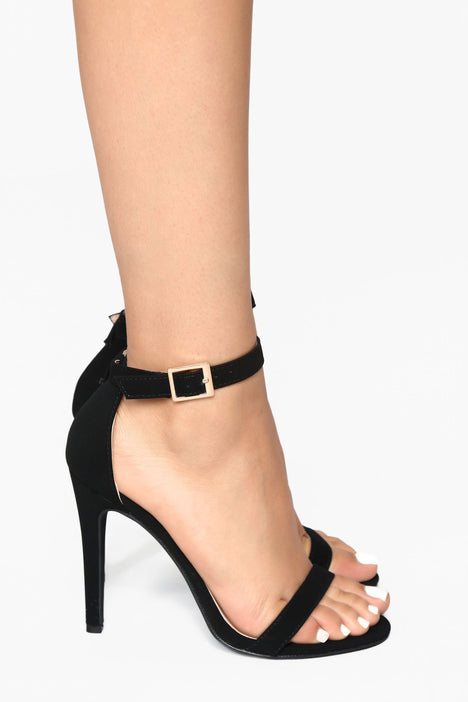 Womens Fashion Nova Size 9 Black Open Toe Ultra High Heels / Shoes Zip up  Backs | eBay