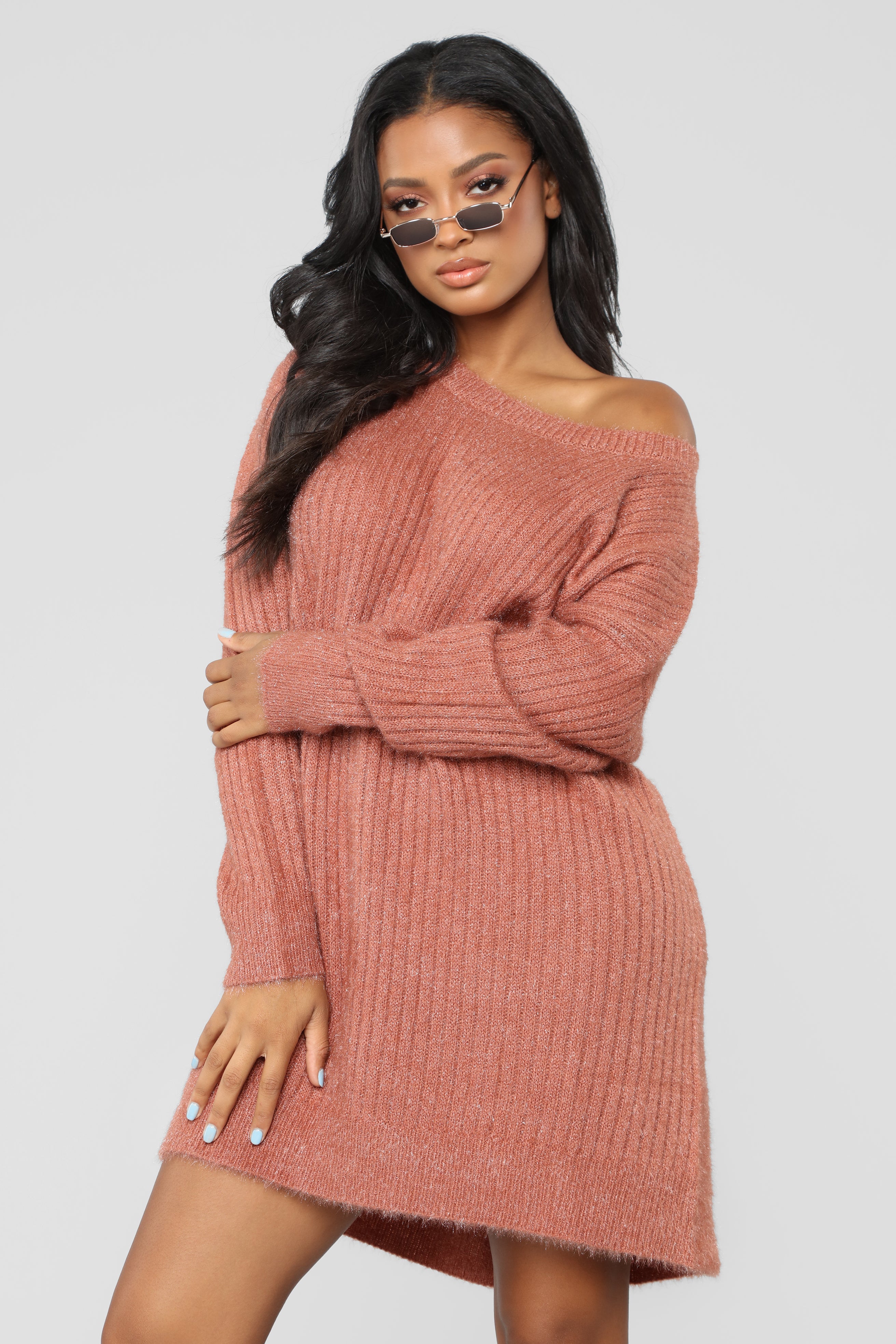 Alice fuzzy tunic on sale sweater