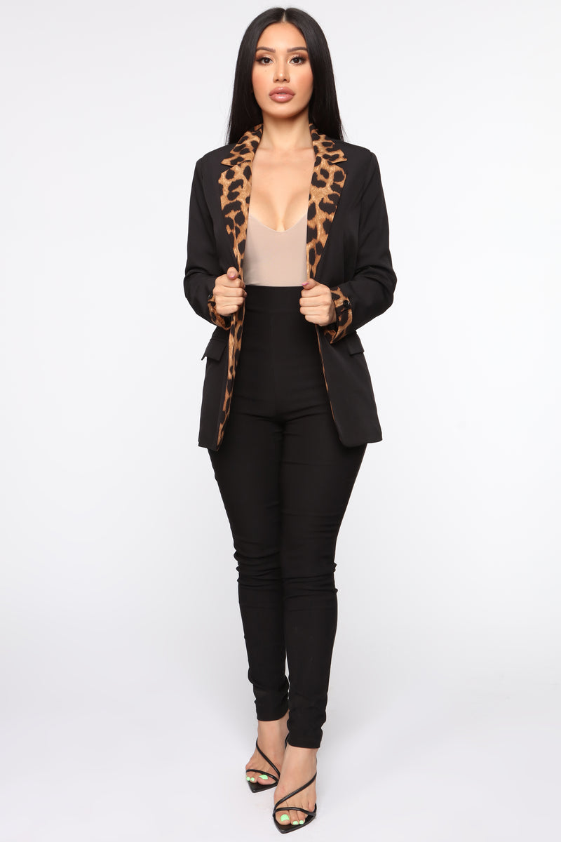 Money Side Up Blazer - Black/Combo | Fashion Nova, Jackets & Coats | Fashion Nova