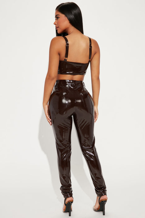 Latex pants deals fashion nova