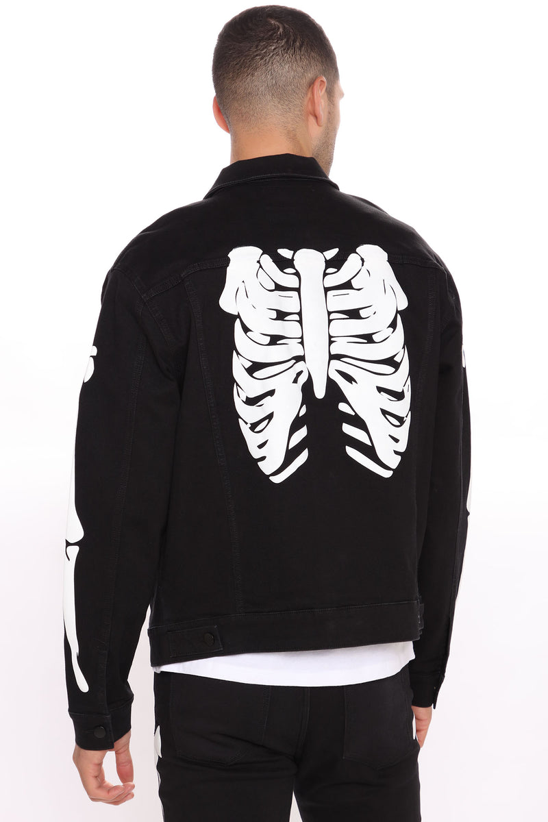 Elbert Denim Jacket Black/White Fashion Nova, Mens Jackets
