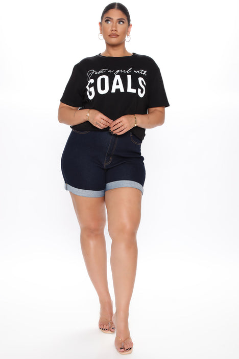 Carter denim shorts fashion nova top