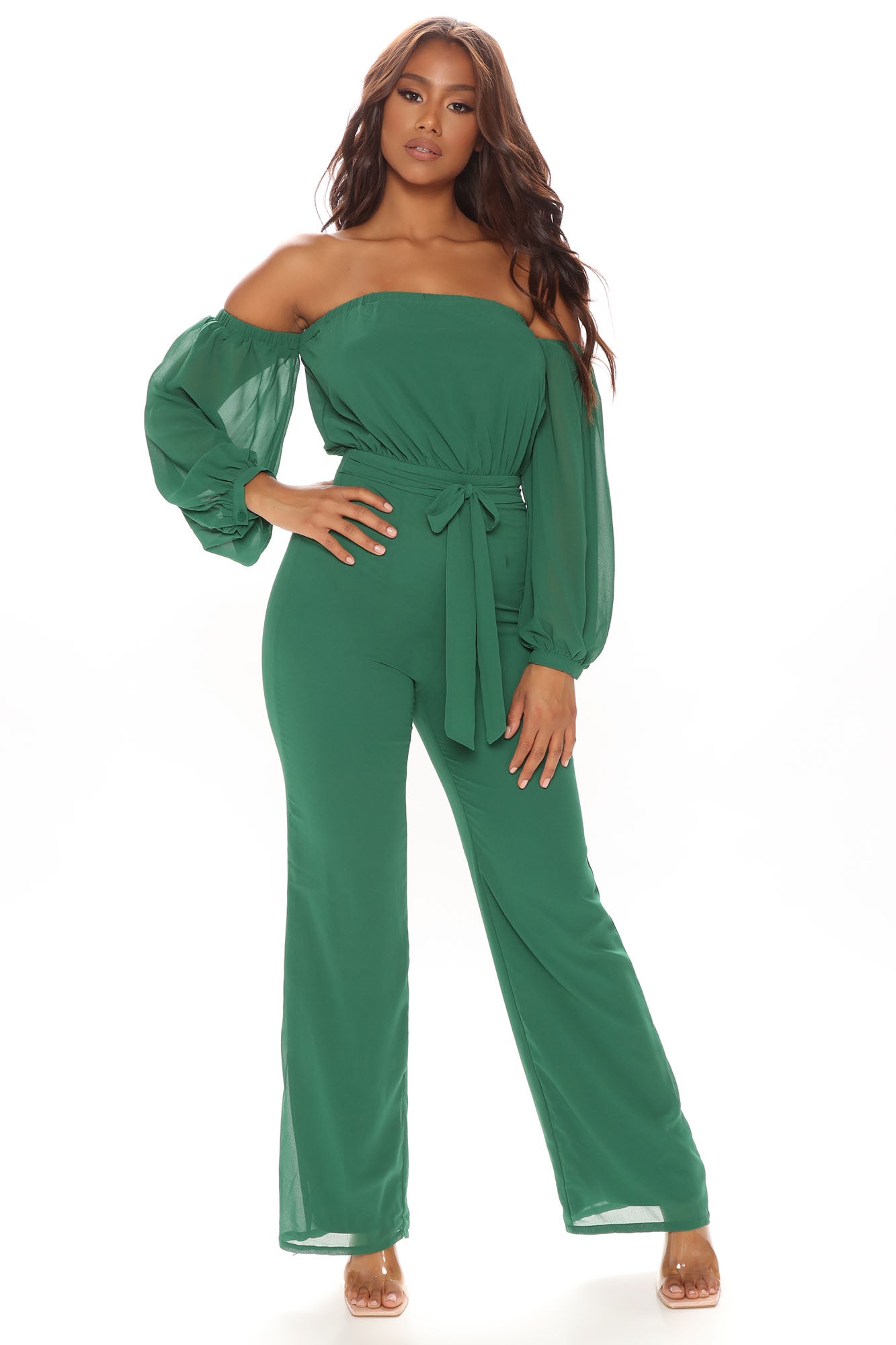 Fashion nova off the shoulder jumpsuit deals