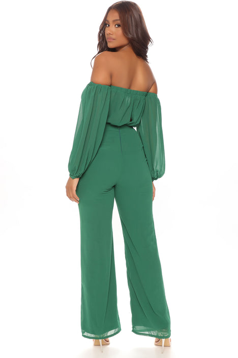 Lorena off shoulder jumpsuit sale
