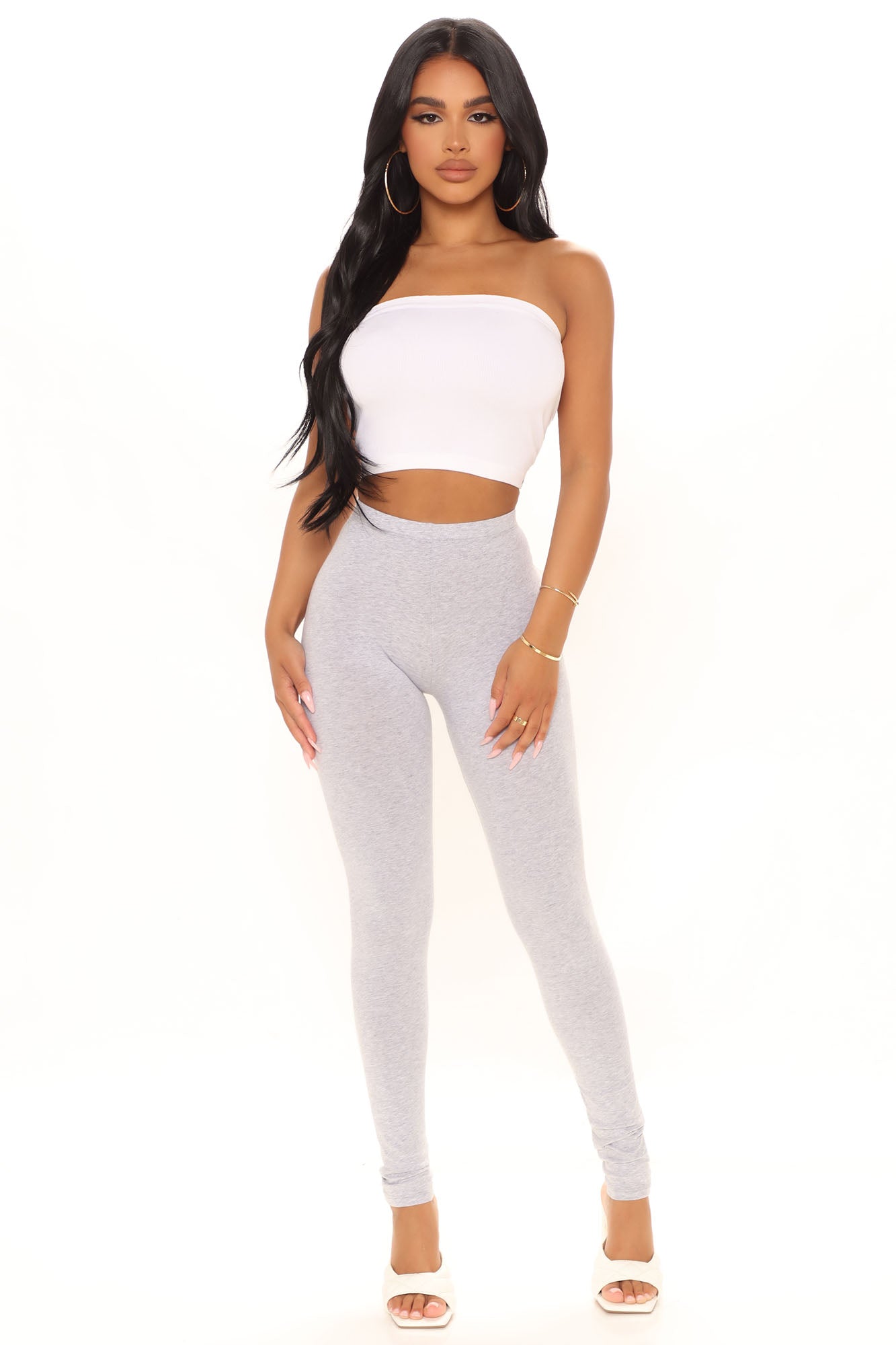 Grey leggings fashion nova hotsell