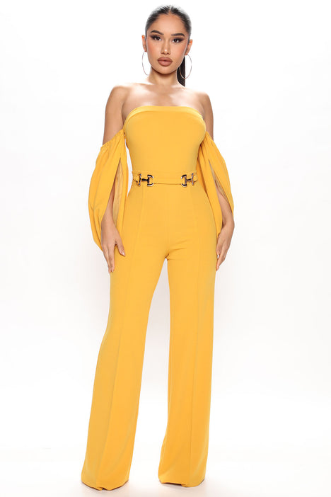Mustard jumpsuit fashion nova new arrivals