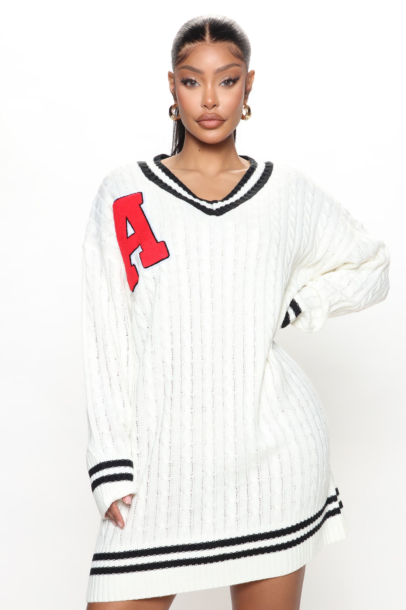 Fashion nova discount white sweater dress