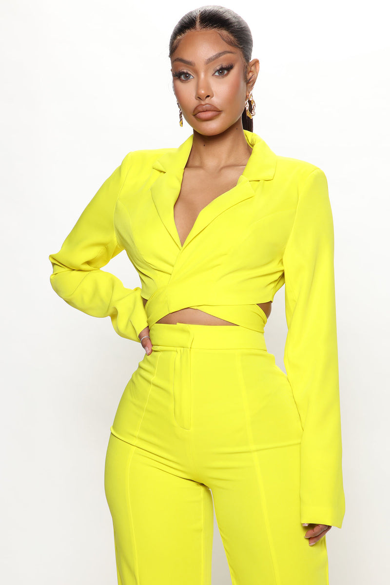 Wrap Me Around Pant Set - Lime | Fashion Nova, Matching Sets | Fashion Nova