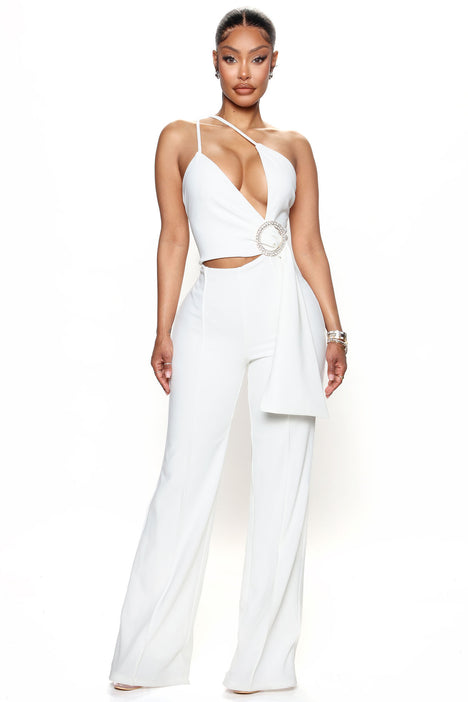 Elizabeth wide leg jumpsuit discount