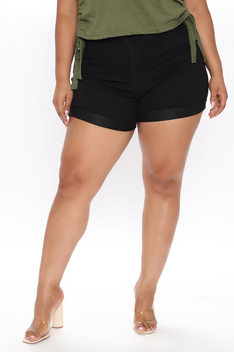 Carter denim shorts fashion nova top