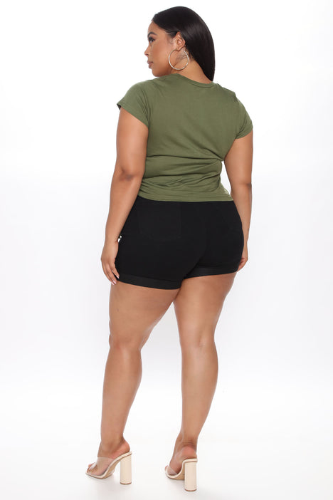 Carter denim shorts fashion nova online