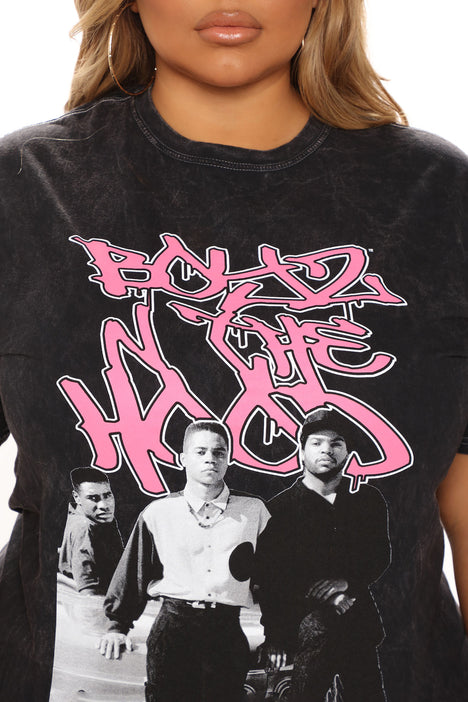 Boyz n the hood shop shirt black and pink