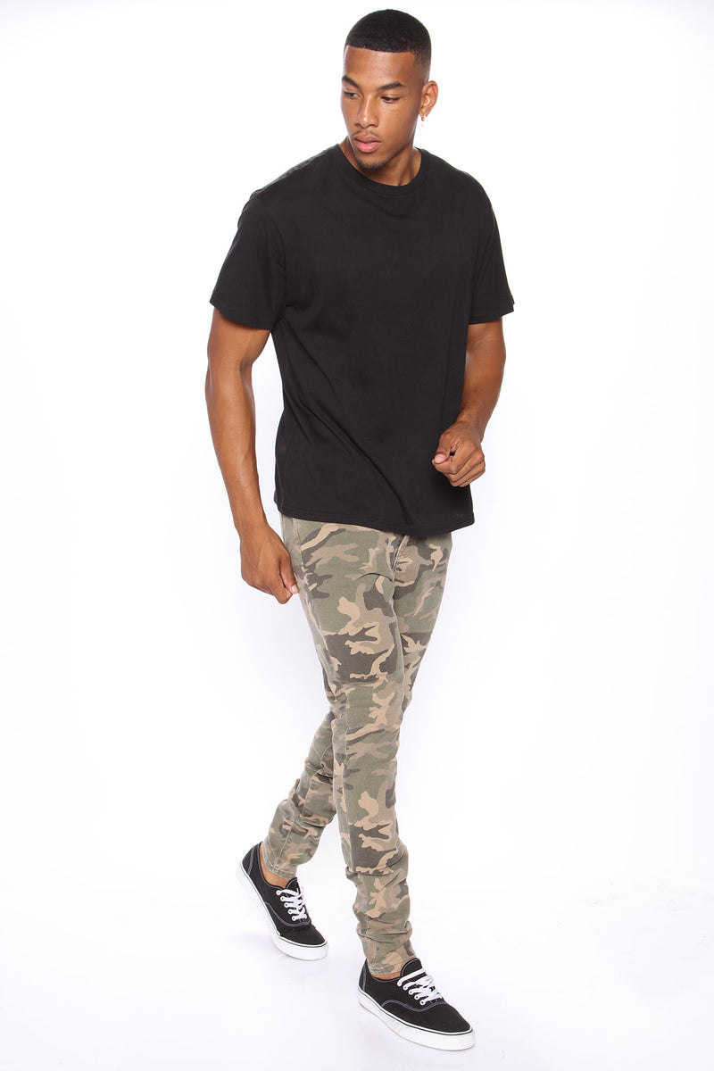 Clean Stacked Skinny Jeans - Camouflage | Fashion Nova, Mens Jeans ...